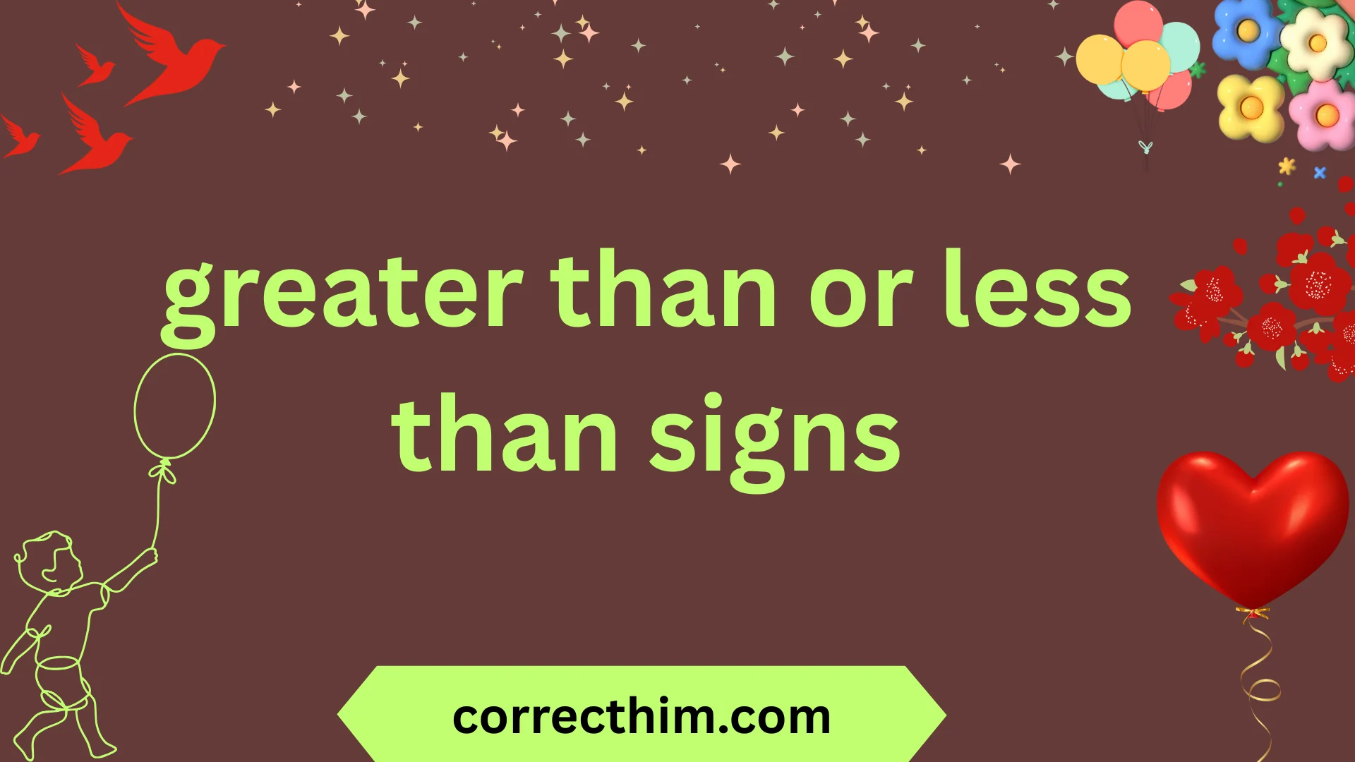 greater than or less than signs