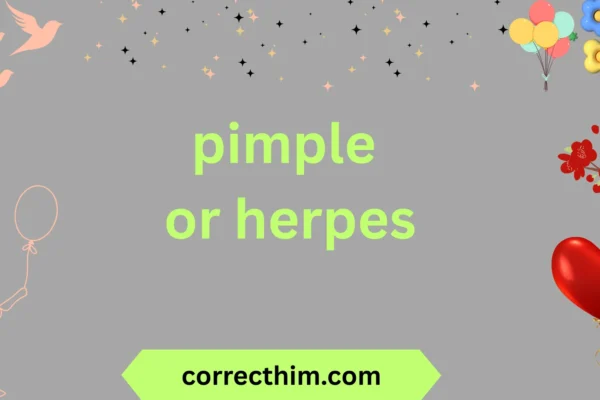 pimple or herpes