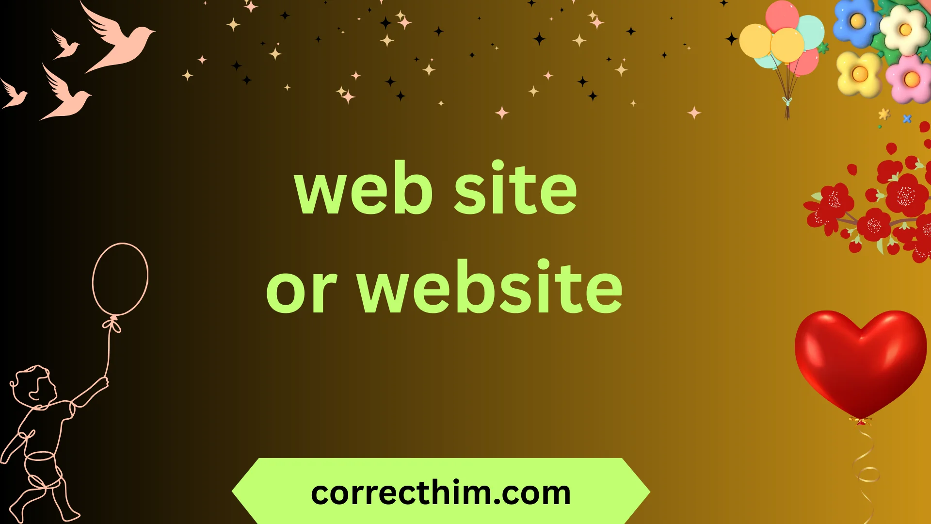 web site or website