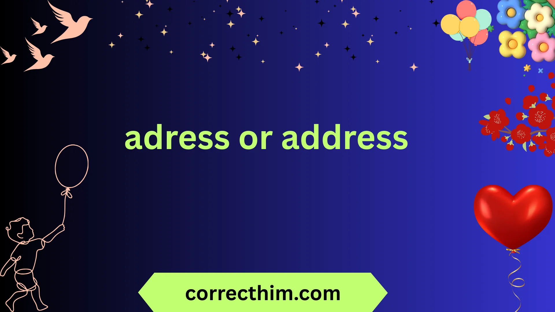adress or address