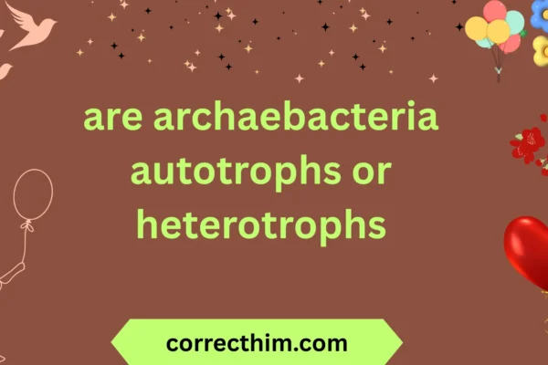 are archaebacteria autotrophs or heterotrophs