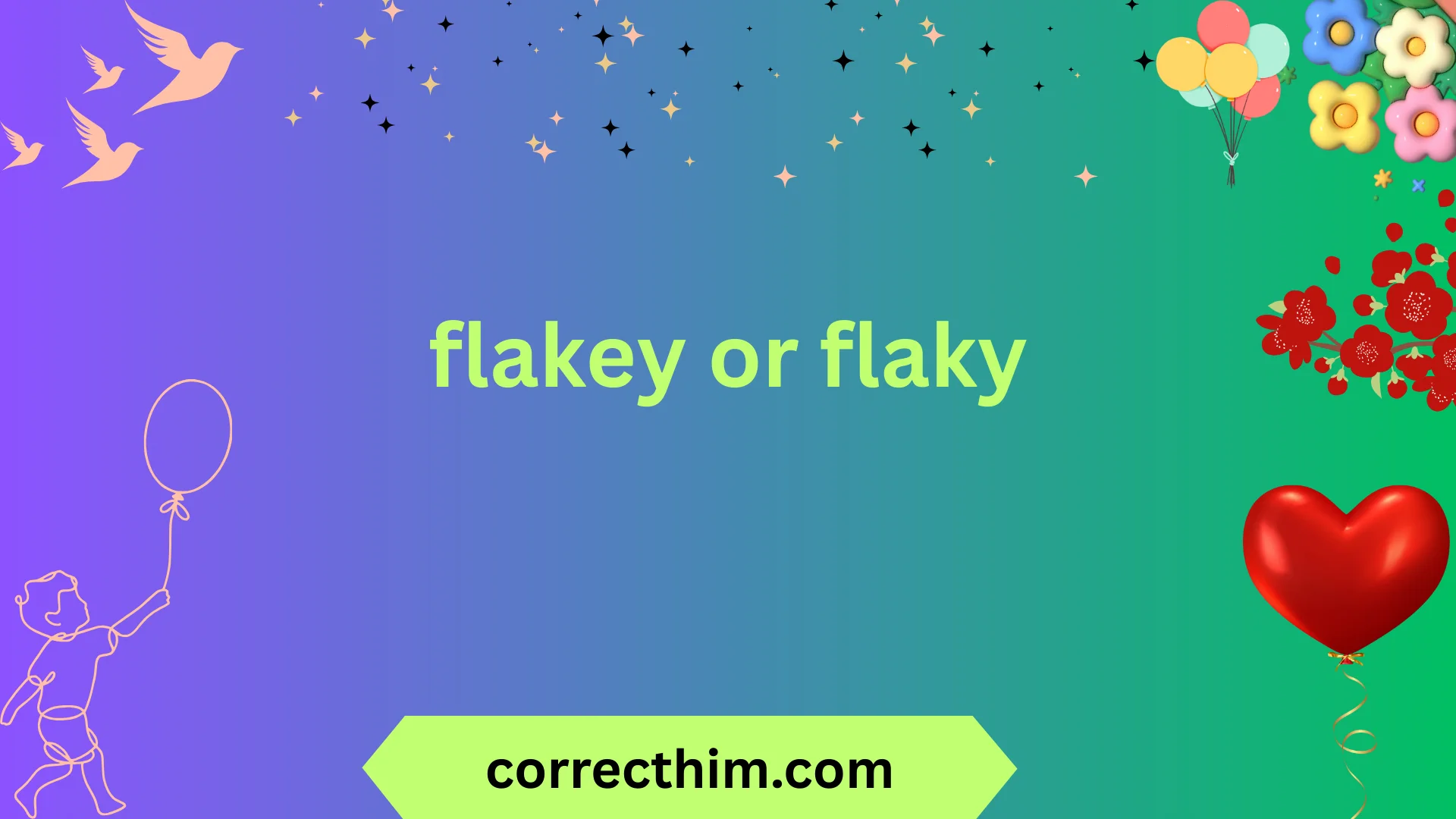 flakey or flaky