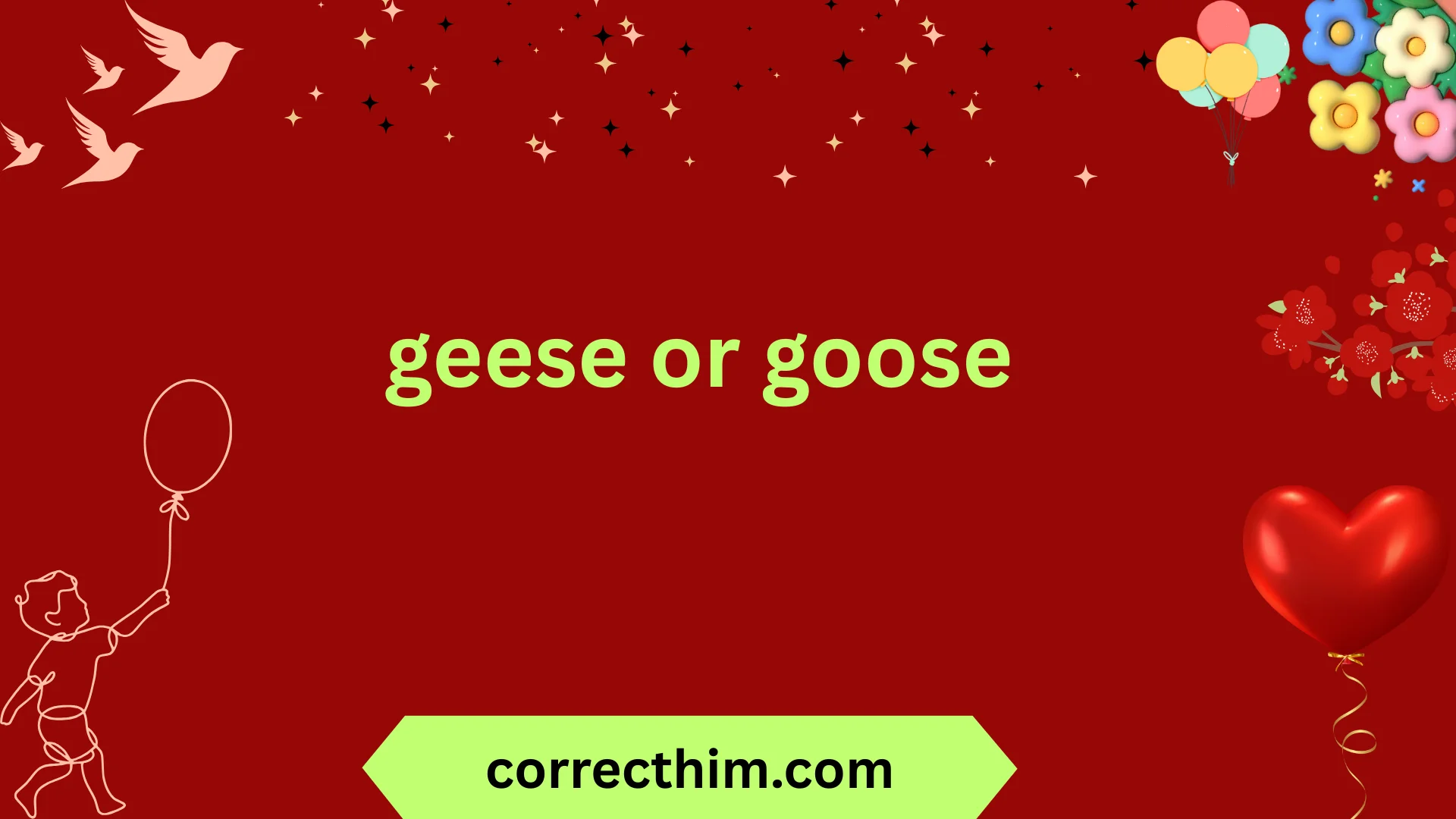 geese or goose