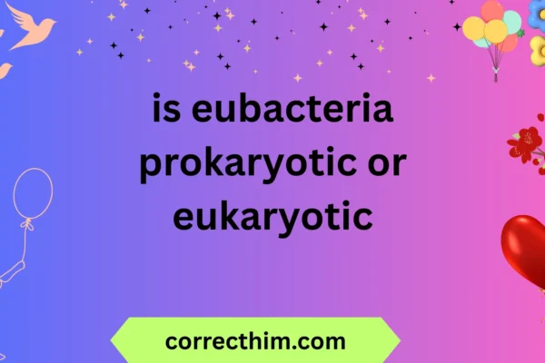 is eubacteria prokaryotic or eukaryotic
