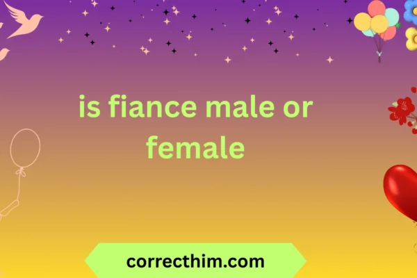 is fiance male or female