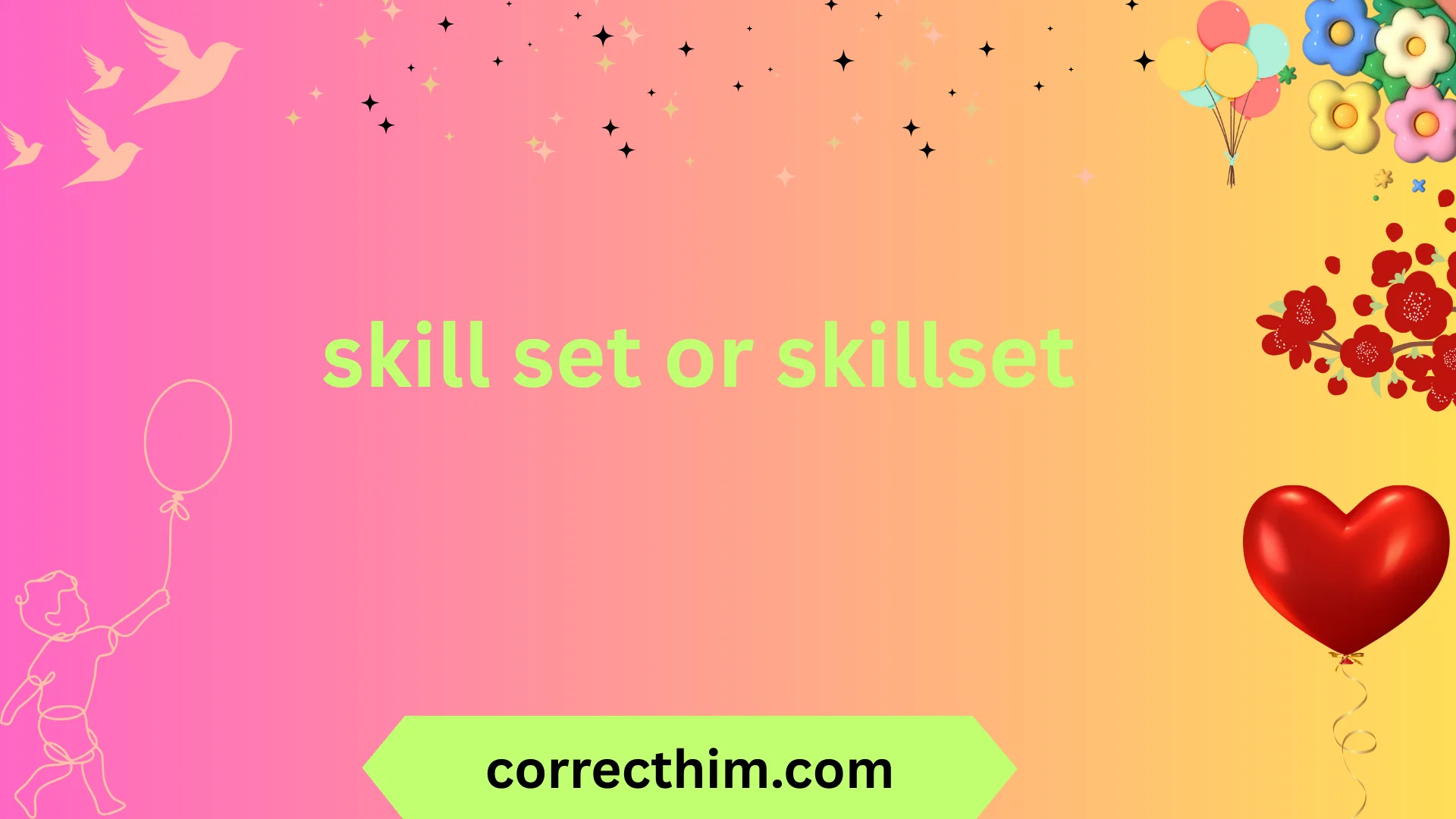 skill set or skillset