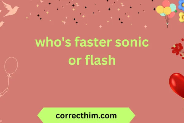 who's faster sonic or flash