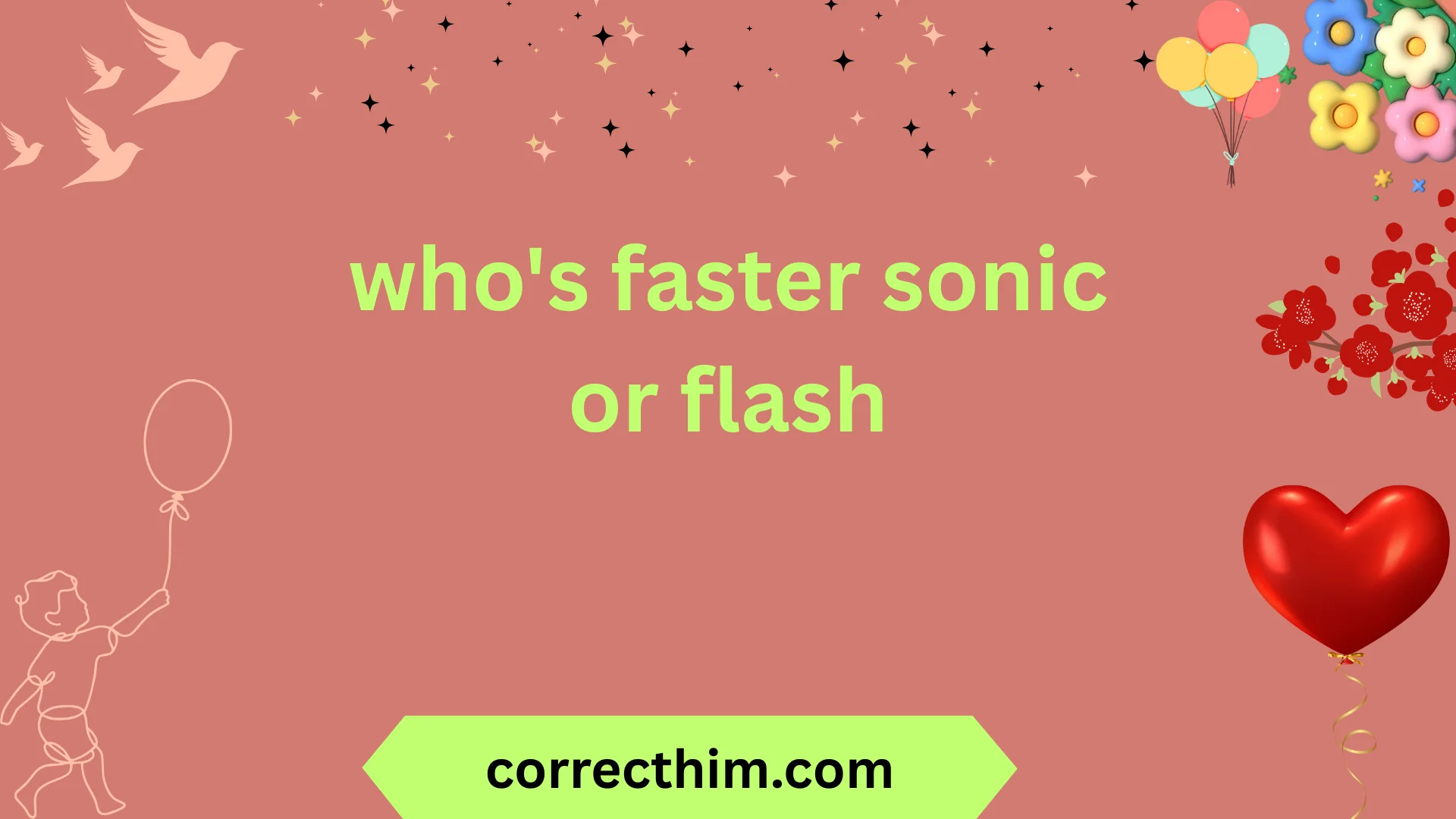 who's faster sonic or flash