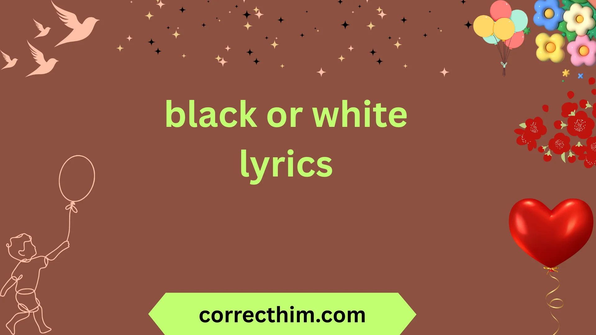 black or white lyrics