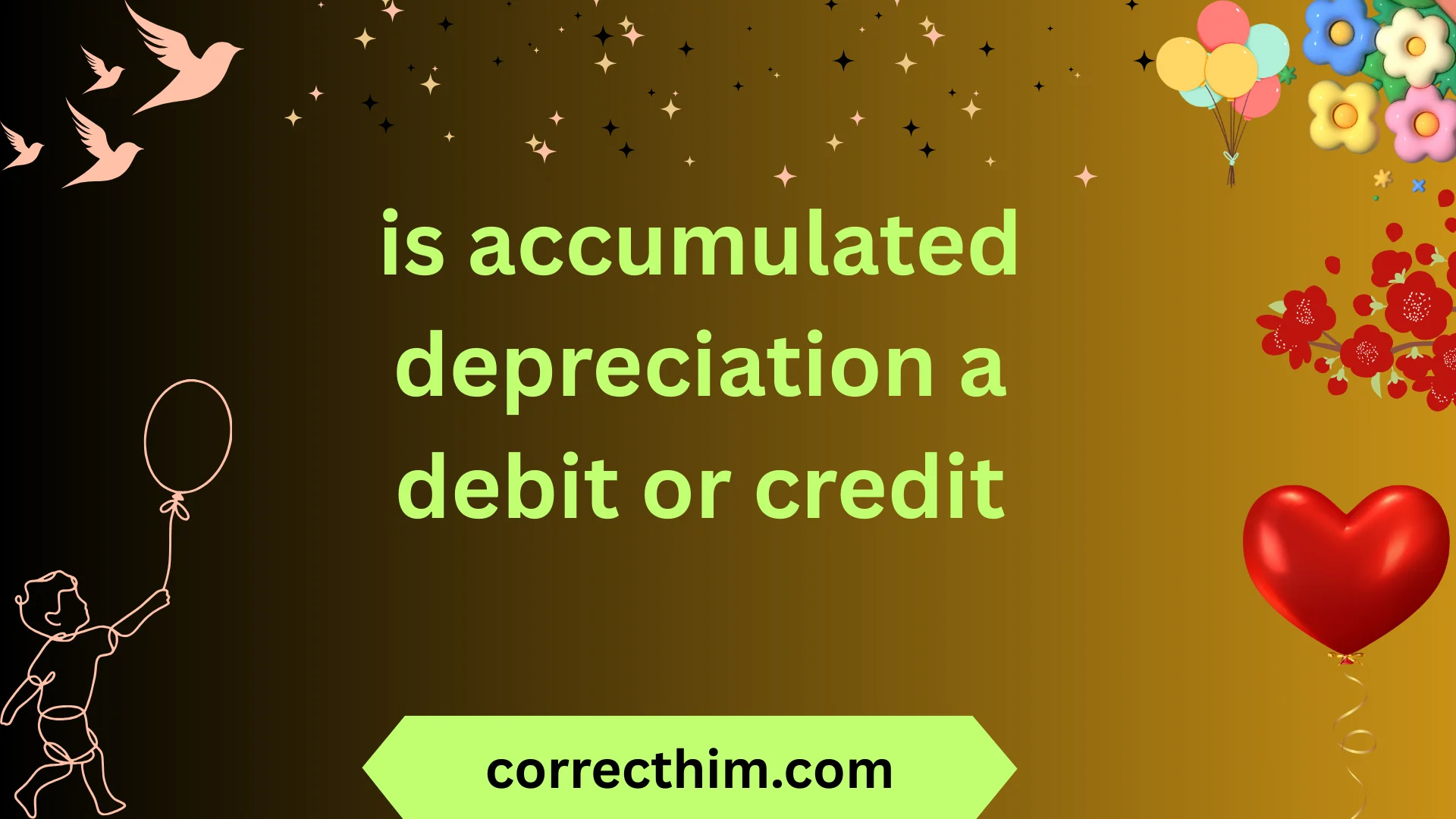 is accumulated depreciation a debit or credit