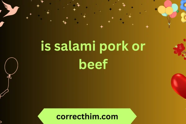 is salami pork or beef