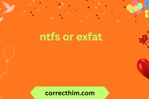 ntfs or exfat