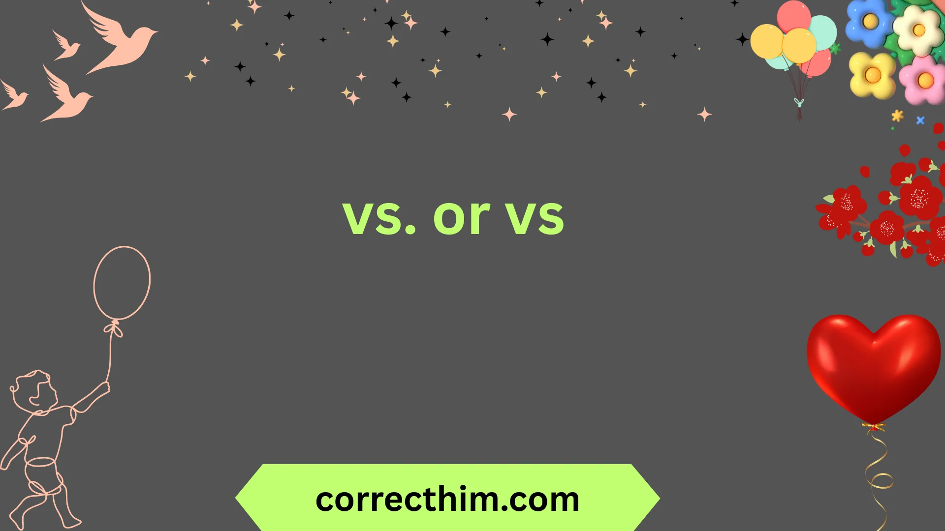 vs. or vs